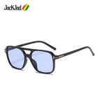 Солнцезащитные очки JackJad, квадратные, с затемненными линзами, винтажные, металлические, 2020, 3885