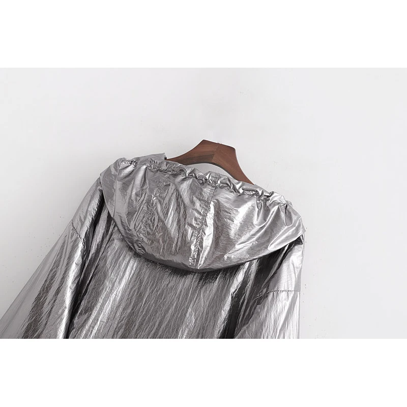 Oversize women sliver loose hoodies jacket 2019 fashion ladies harajuku causal jogger sweatshirts coat female feminine outwear | Женская