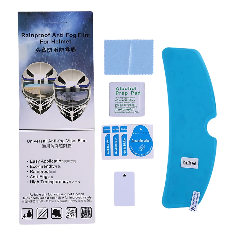 

Universal Helmet Clear Rainproof Anti-Fog Patch Film 23.5x7 cm Transparent Film Motorcycle Helmet Lens Film