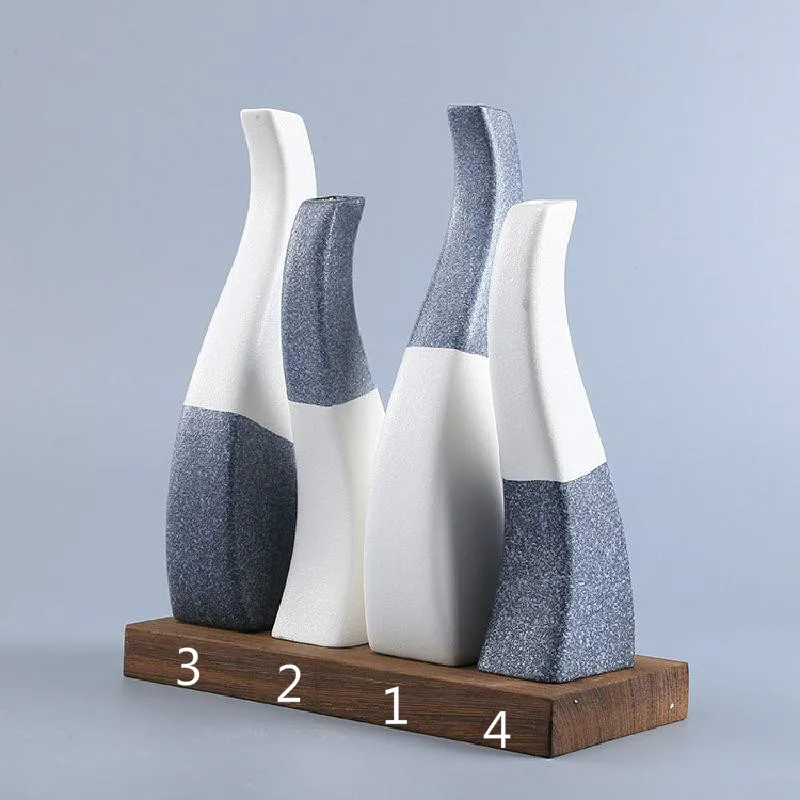 Керамическая ваза в скандинавском стиле со снежинками и глазурью мягкое