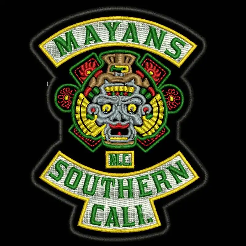 Mayans вышитые Панк байкерские нашивки Одежда Наклейки Аксессуары значок|Заплатки|