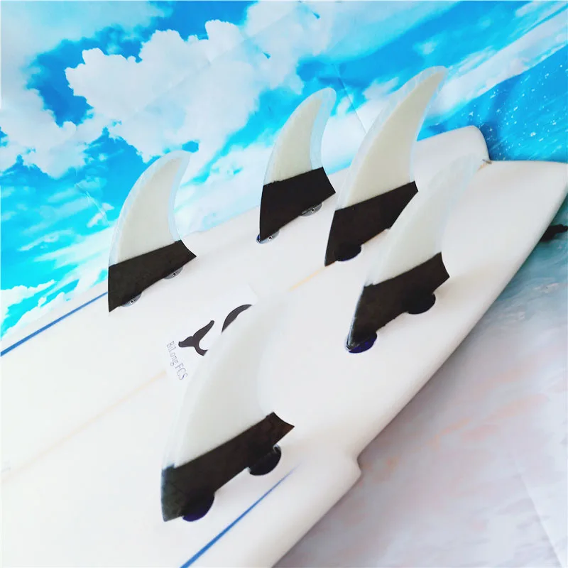 Комплект плавников для серфинга Twin Tri Quad Five fin BiLong FCS box S + XS Размер 5 стандартный