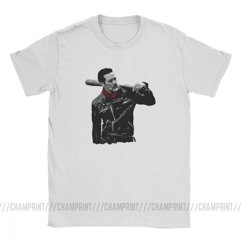 You Got Red On T Shirts Men's Pure Cotton Funny T-Shirts Crewneck Negan Lucille The Walking Dead Tees Tops Plus Size | Мужская