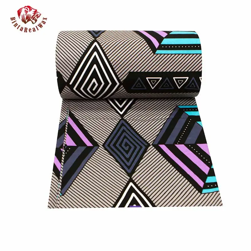 

Ankara African Soft Cotton Prints Fabric Cheap-Fabric New Bintarealwax High Quality African Fabric For Party Dress 24FS1372