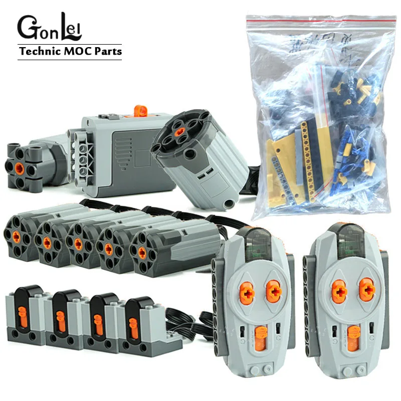 Technic MOC 0853 мощный двигатель набор для 42009 20004 мобильный кран Mk II строительные блоки