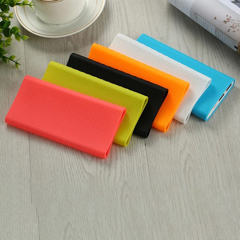 Защитный чехол для нового Xiaomi power Bank 2 10000 MAh двойной USB порт силиконовый чехол для телефона power макет банка PLM09ZM