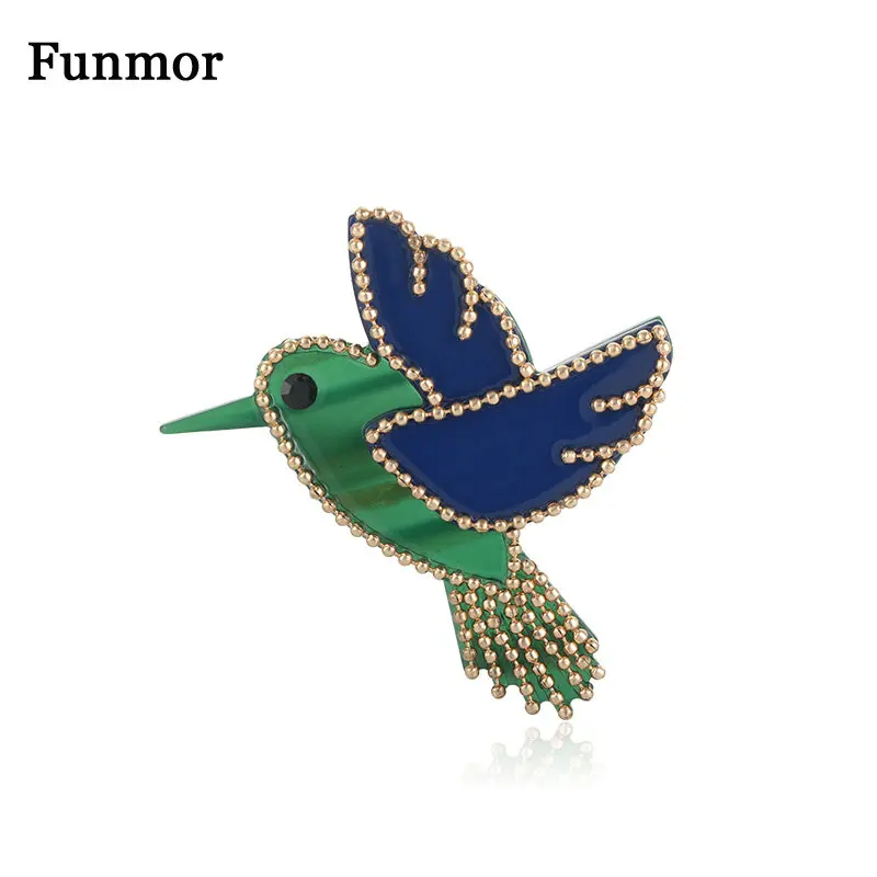 Funmor Птица Животное Броши украшение бисером булавки акриловые аксессуары для