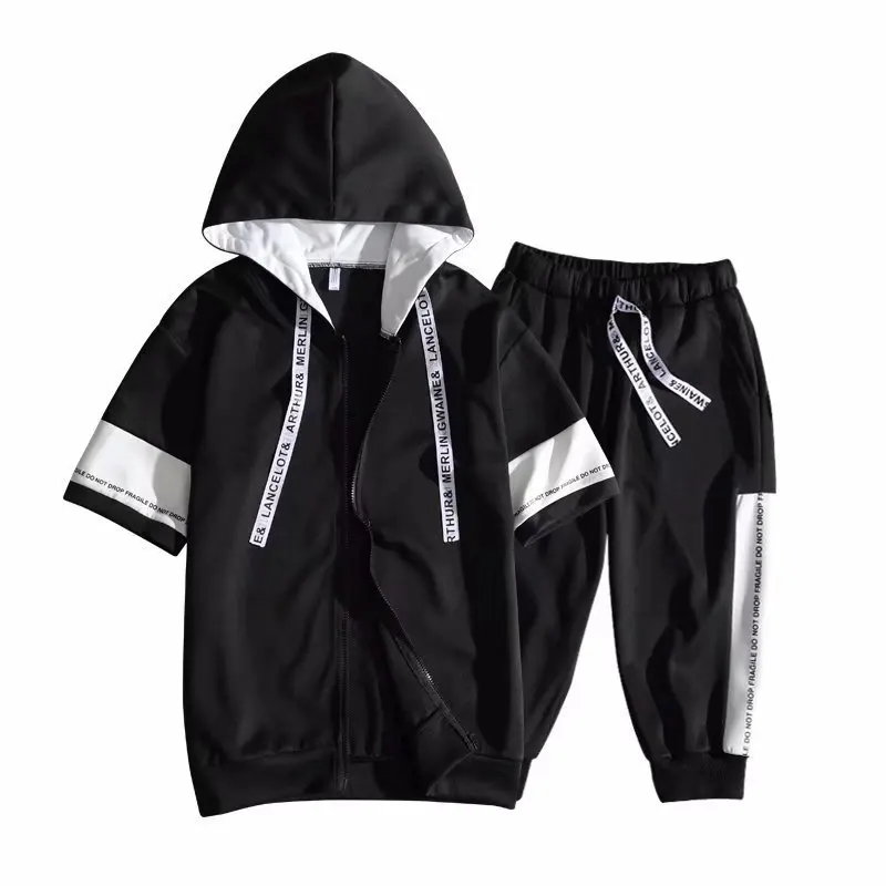 Мужской спортивный костюм E BAIHUI Брендовые спортивные костюмы для фитнеса летние