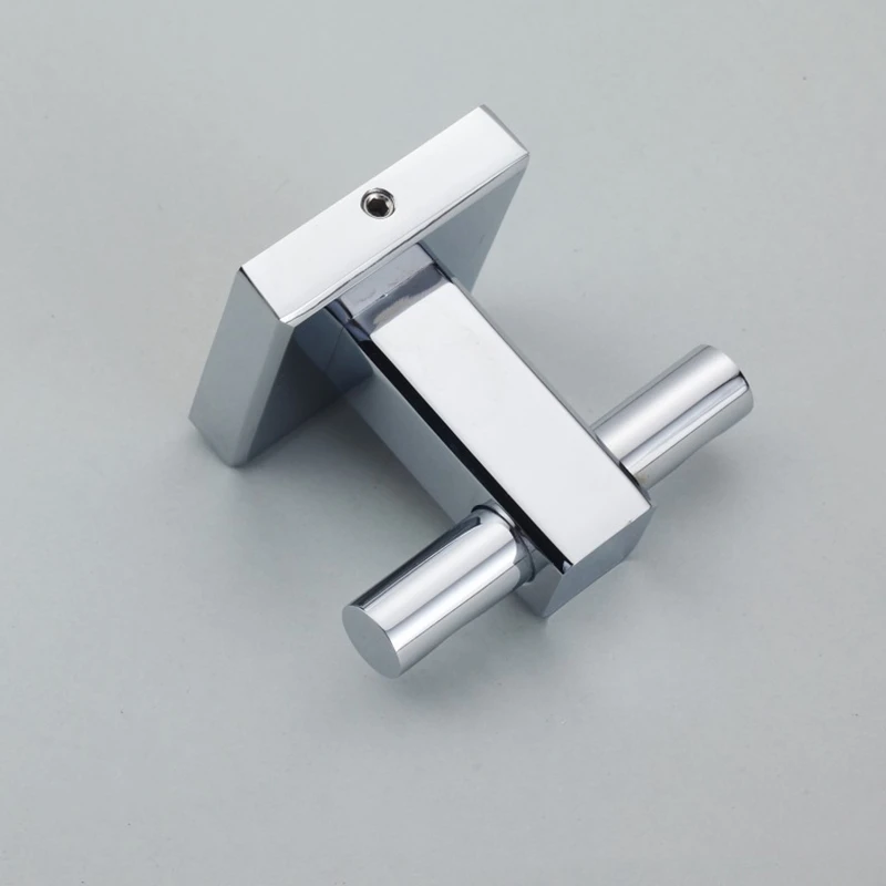 Квадратный настенный крючок для ванной комнаты латунный хромированный халата