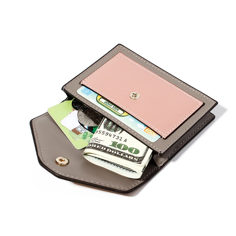 Fashion Lady Card Wallet Mini Credit Card Holder for Women Small Money Coins Pouch Cute Bank Cards Change Bags New Money Bags