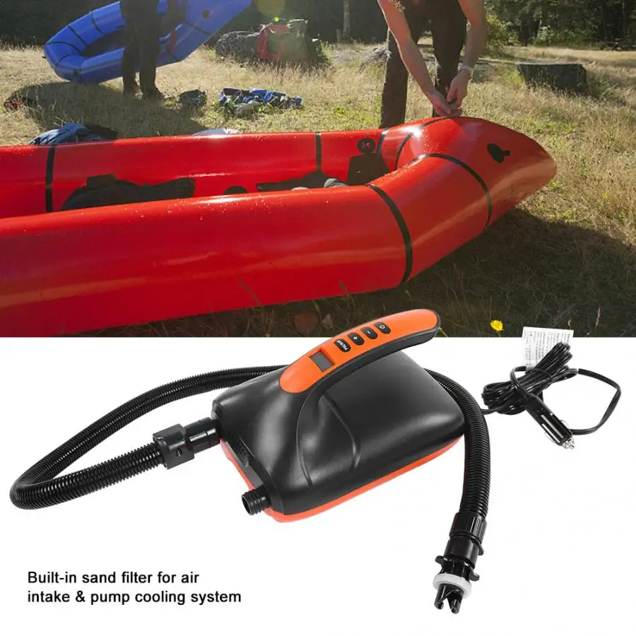 12V 110W 20 PSI Dual Stage Intelligent Inflatable Pump Electric Air for Surfing Board Paddle Car Use Efficiently | Спорт и