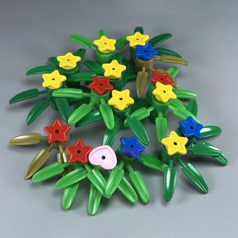 Растения пятиконечная звезда цветок трава клевер городская улица MOC цветы