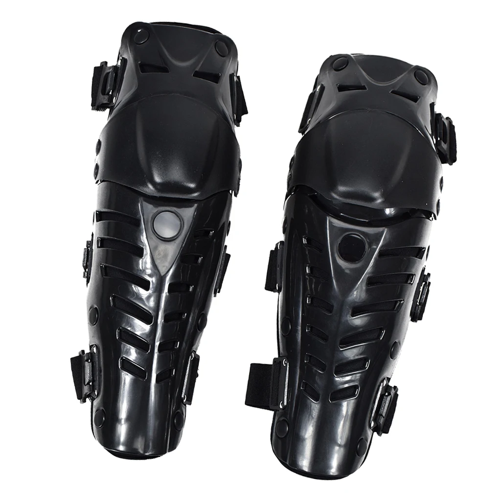 

Black Motorcycle Motocross Racing Knee Pads Protector Guards Gear