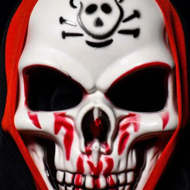 Halloween Scary Mask Costume for Men Women Kids Deluxe Overhead Death Skull Bones Full Day of The Dead | Дом и сад