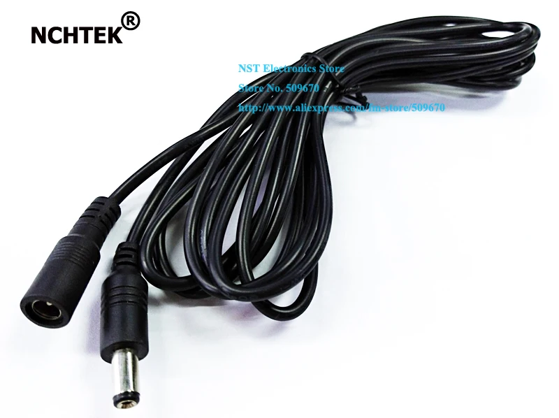 NCHTEK DC 5 5x2 1 мм штекер к гнезду удлинитель питания 3 м/Бесплатная доставка/2 шт |