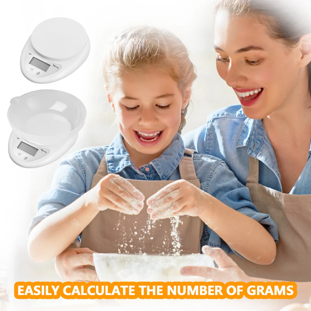 

5kg*1g Precision Digital Scale Kitchen Food Diet Postal Scales Balance Weight Electronic Scale Weighting LED Electronic Scale