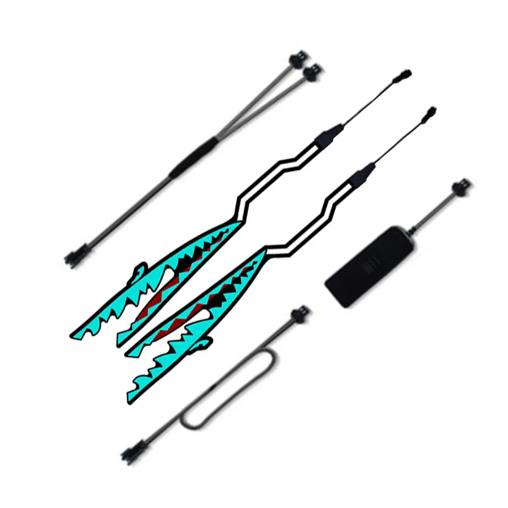 Мотоцикл Бар сигнальный симпатичный стикер светодиодный свет безопасности ПВХ