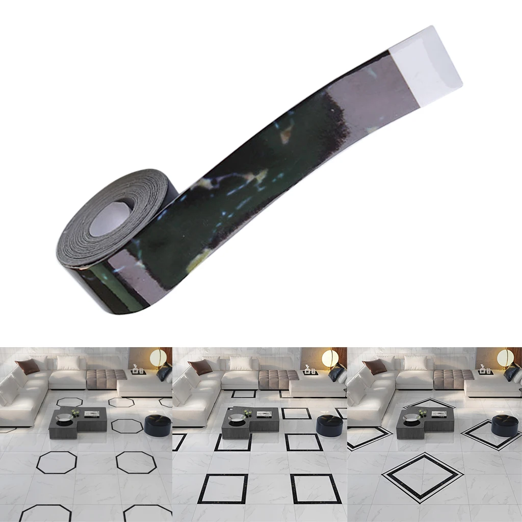 Домашний декор 5 м * 2 см зазор водонепроницаемая фольга лента золотой серебряный