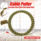6 мм 5-50 м профессиональная Стекловолоконная электрическая кабельная лента трубопровод канальный кабель нажимной Съемник инструменты колесо толчок для монтажа проводки