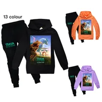 Kids Hooded Sweatshirts Tops+Pants 2pcs Sets Cartoon Raya and The Last Dragon Tracksuits Baby Boy Hoodies Outfits Girl Clothes