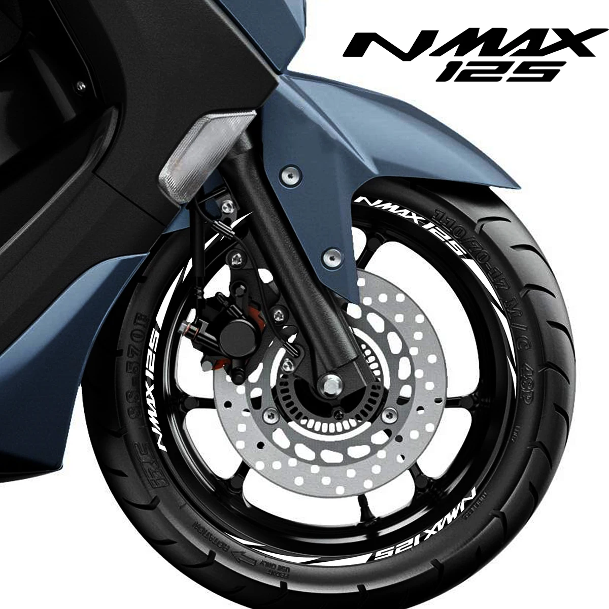 Светоотражающая виниловая Nmax наклейка на колесо обод наклейки логотип для Yamaha 125