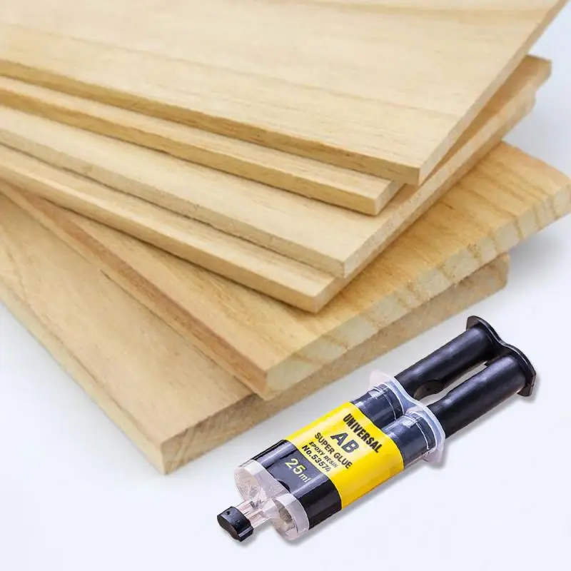 4/25ml AB Glue Practical Epoxy Resin Strong Adhesive Liquid For Repair Metal Plastic Wood Glass Ceramics A+B | Обустройство дома