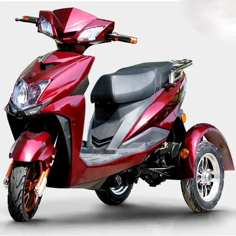 pink Электрический мотоцикл bikeThree-трехколесный мотоцикл Citycoco электрический самокат мотора 1000W 60 V/20A Байк, способный преодолевать Броды для электрического велосипеда - Цвет: pink