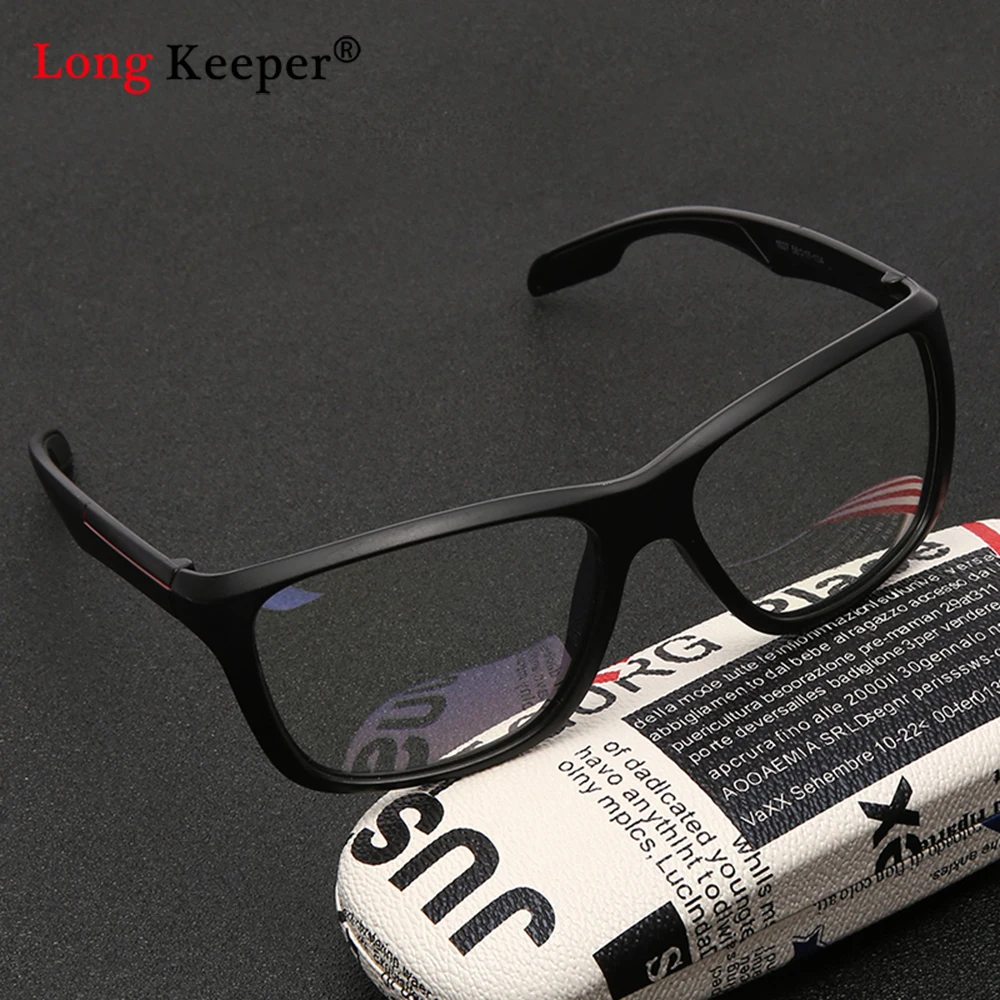 Longkeeper 2020 Модные анти голубой светильник очки для мужчин черный квадрат большая