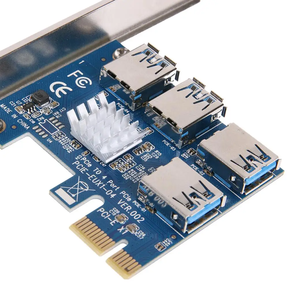 60 см USB 3.0 PCI-E Экспресс 1x до 16x Райзер-карта адаптер pcie от 1 4 usb для видеокарты
