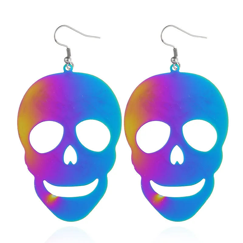 Новые яркие металлический лист свисающие серьги для женщин модное богемное