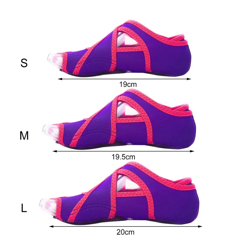 

1 Pair Yoga Shoes Skin-friendly Elastic Women Breathable Indoor Yoga Shoes for Yoga