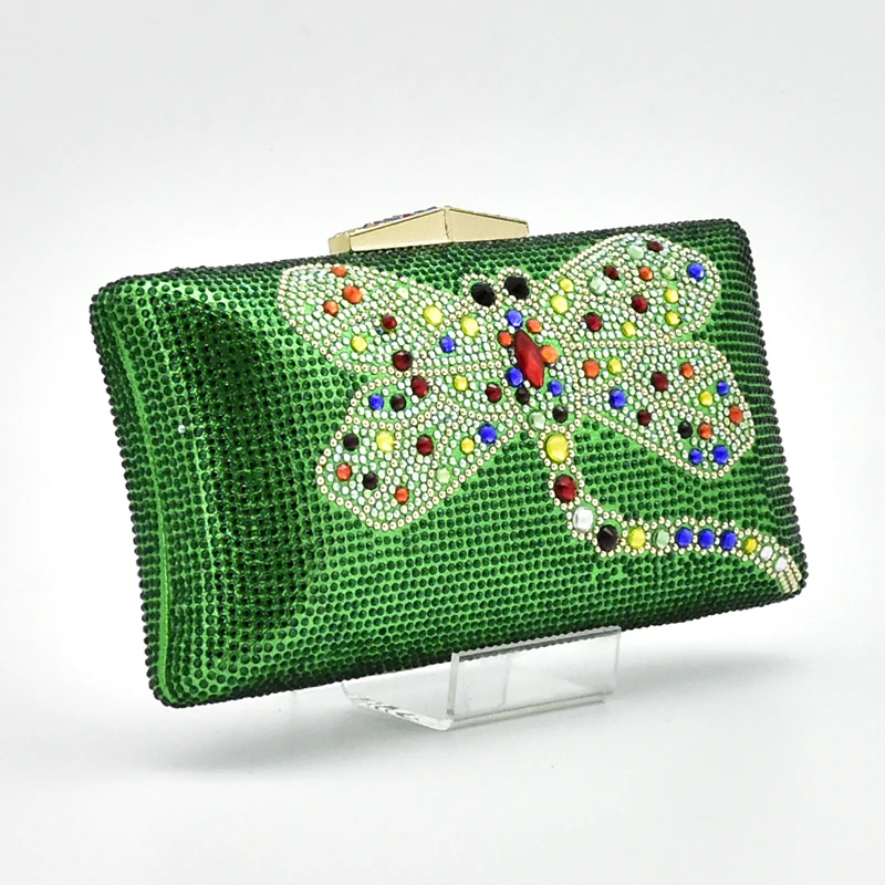 Latest Green Color African Matching Shoes and Bags Italian In Women Shoe Bag Set Decorated with Rhinestone | Обувь