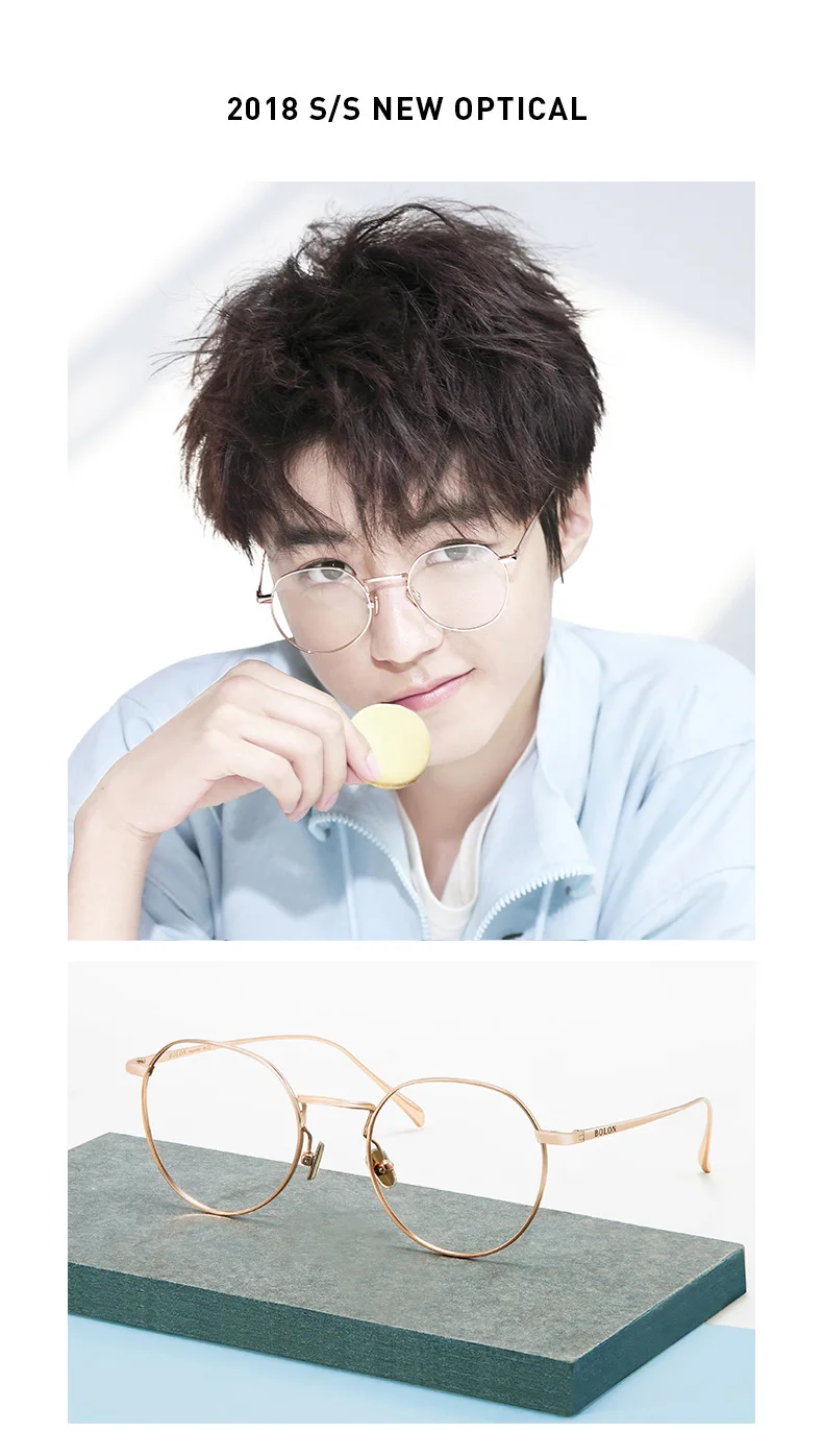 Bolon Eye glass es Frames женские и мужские Оптические роскошные круглые оправы для очков BJ7009 Rx-able