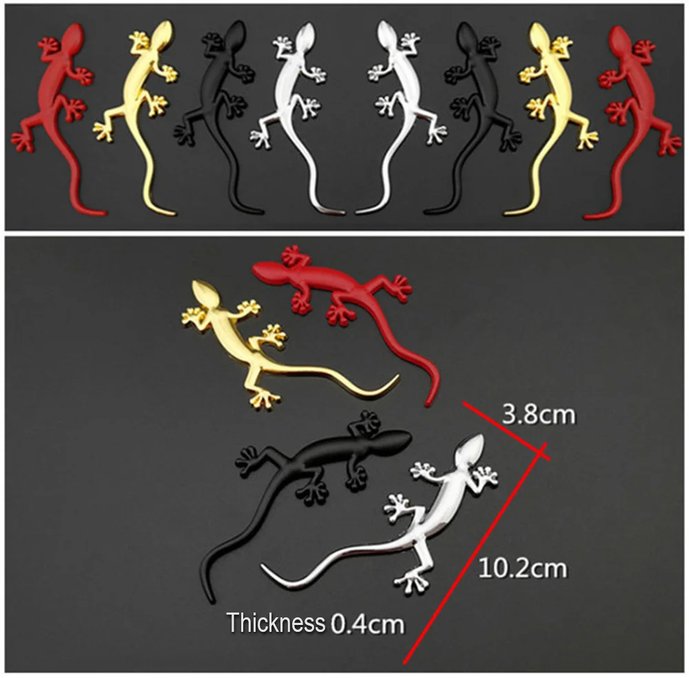 Стикер для кузова автомобиля gecko декоративная наклейка из металлического сплава