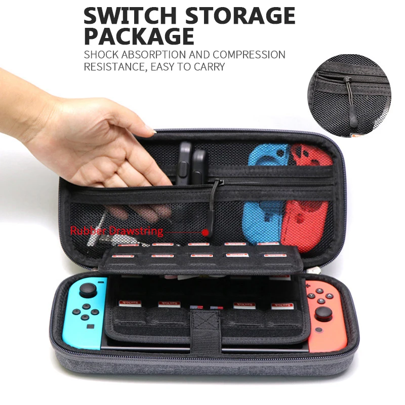 

2021 New Light Game Console Protective Cover NS Storage Bag Portable Storage Box Hard Shell Dustproof For Nintendo Switch