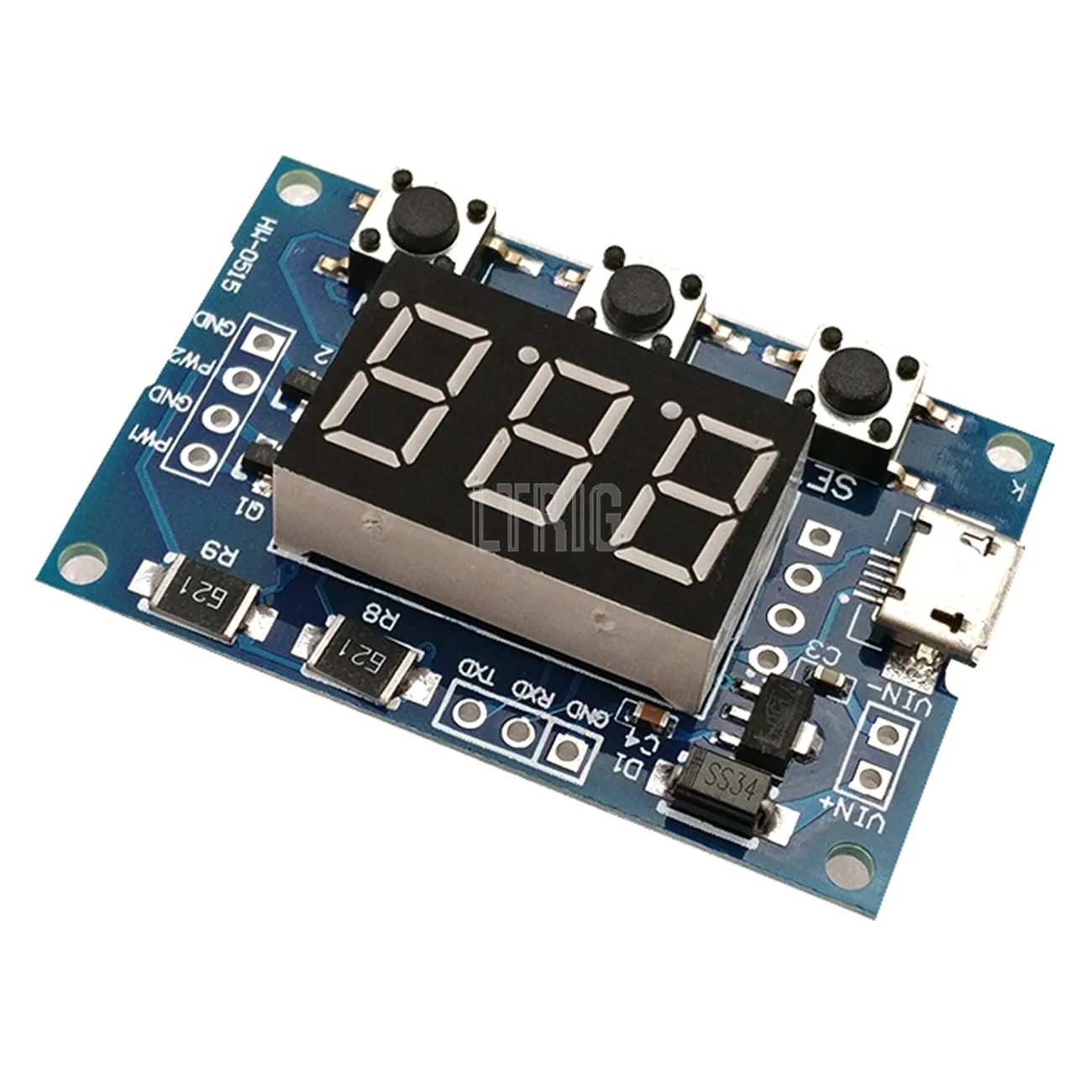 

LTRIG custom 1Pcs USB DC 2CH PWM Adjustable Signal Generator Cycle Pulse Frequency for Digital LED Display Tube 5V 12V 24V DIY