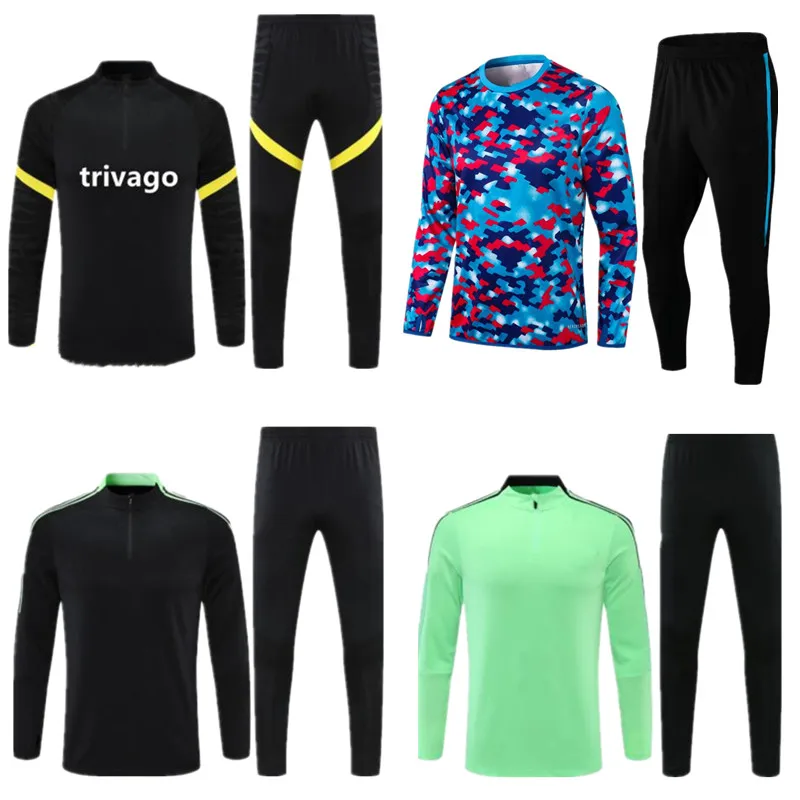 

2021 news men chelsea training suit survetement long sleeve soccer sport jogging jacket