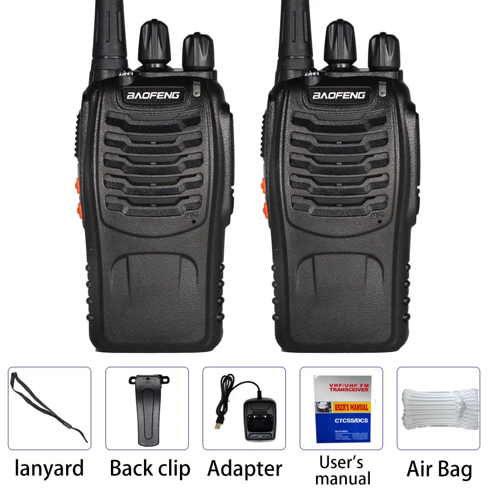 Without headphone 2 шт. Baofeng BF-888S портативная рация UHF FM 400-470 МГц портативная CB радиоприемная радиоприемопередатчик 16 каналов стерео охотничья станция - Цвет: Without headphone