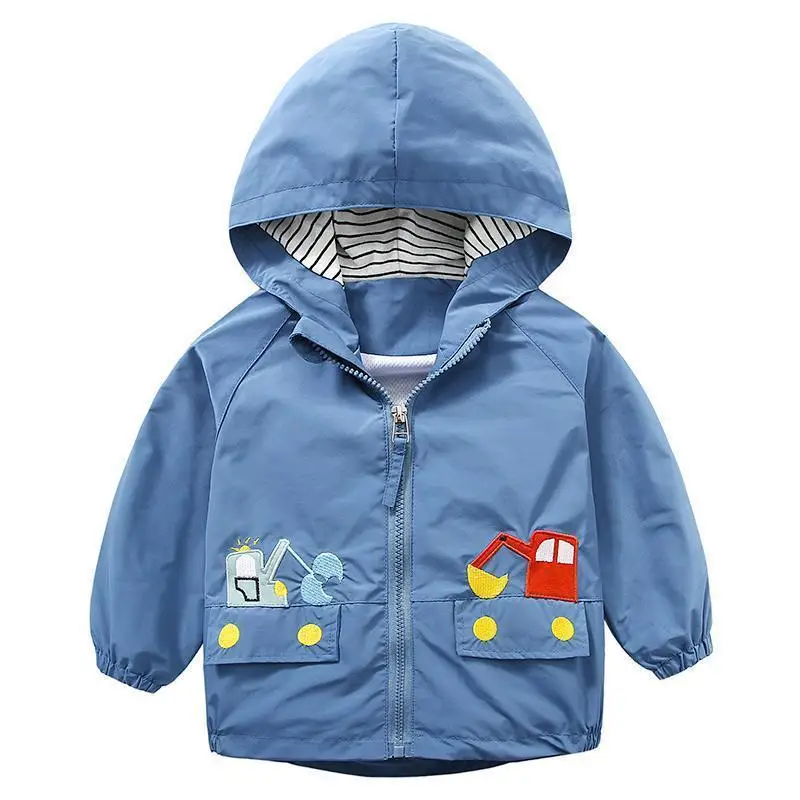 

Children's Fashion Coat Baby Stormsuit 2022 New Children's Cartoon Spring Coat Boy's Spring and Autumn Coat