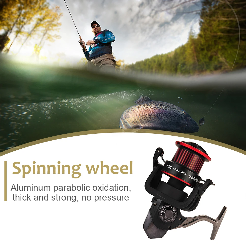 

Big Fishing Reel 9000 -10000 Series Full Metal Spinning Reel Stainless Steel Bearings Fishing Reel 4.9/1 Spinning Wheel