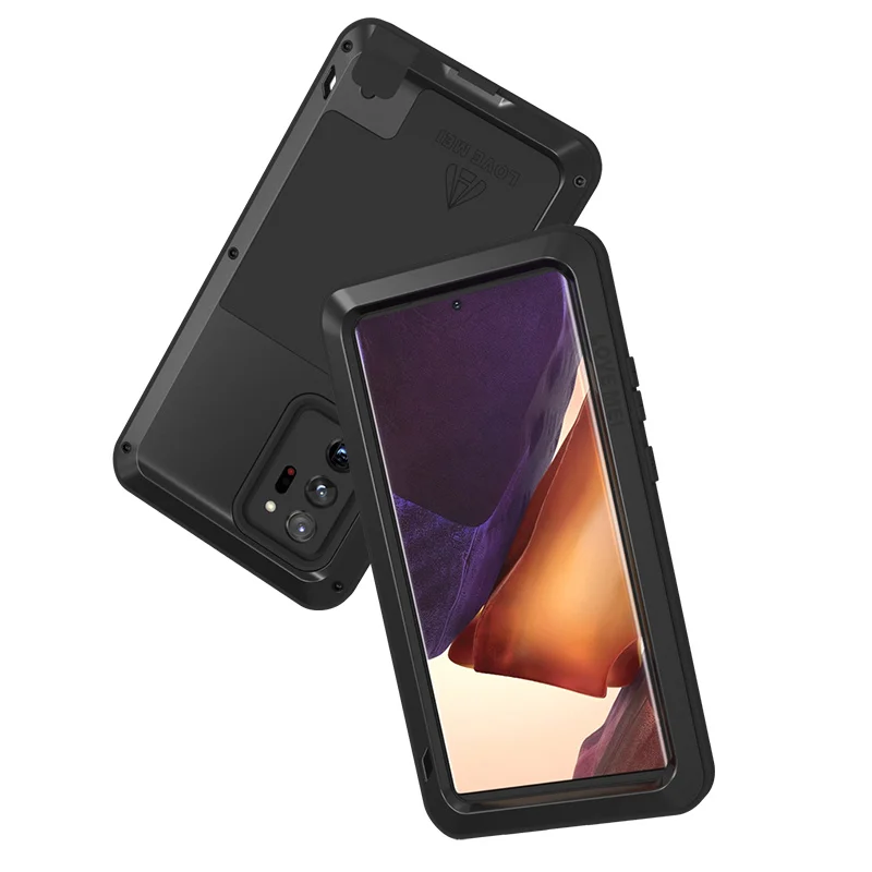 

360 полная Защита для Samsung Galaxy Note 20 Ультра металлический чехол для Samsung Note 20 противоударный чехол чехлы для телефонов Funda