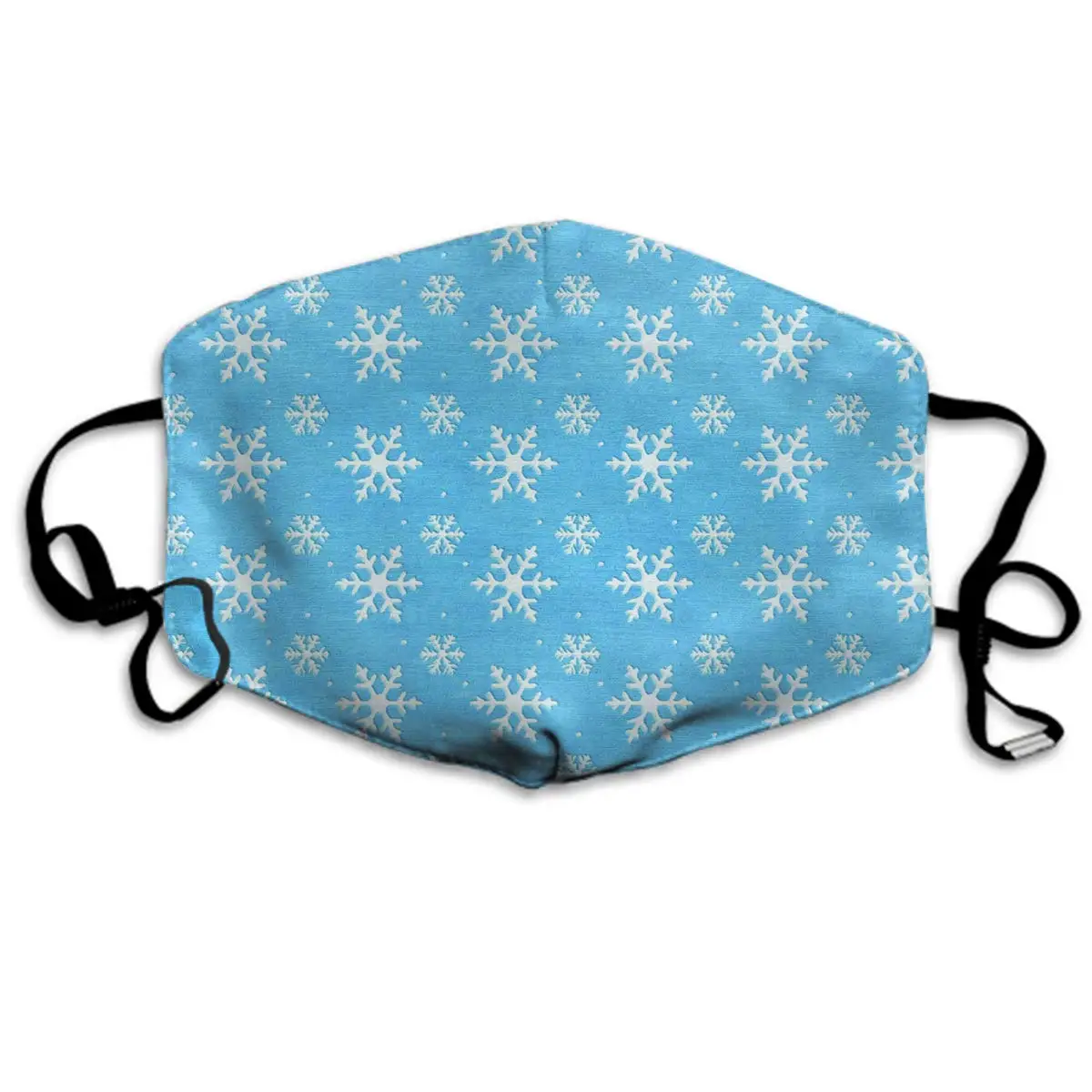 

Winter Norse Warmer, Comfortable Two Layer Blue Frozen Snowflake Anti Dust Face Mask Cover Mouth for Adults and Teens
