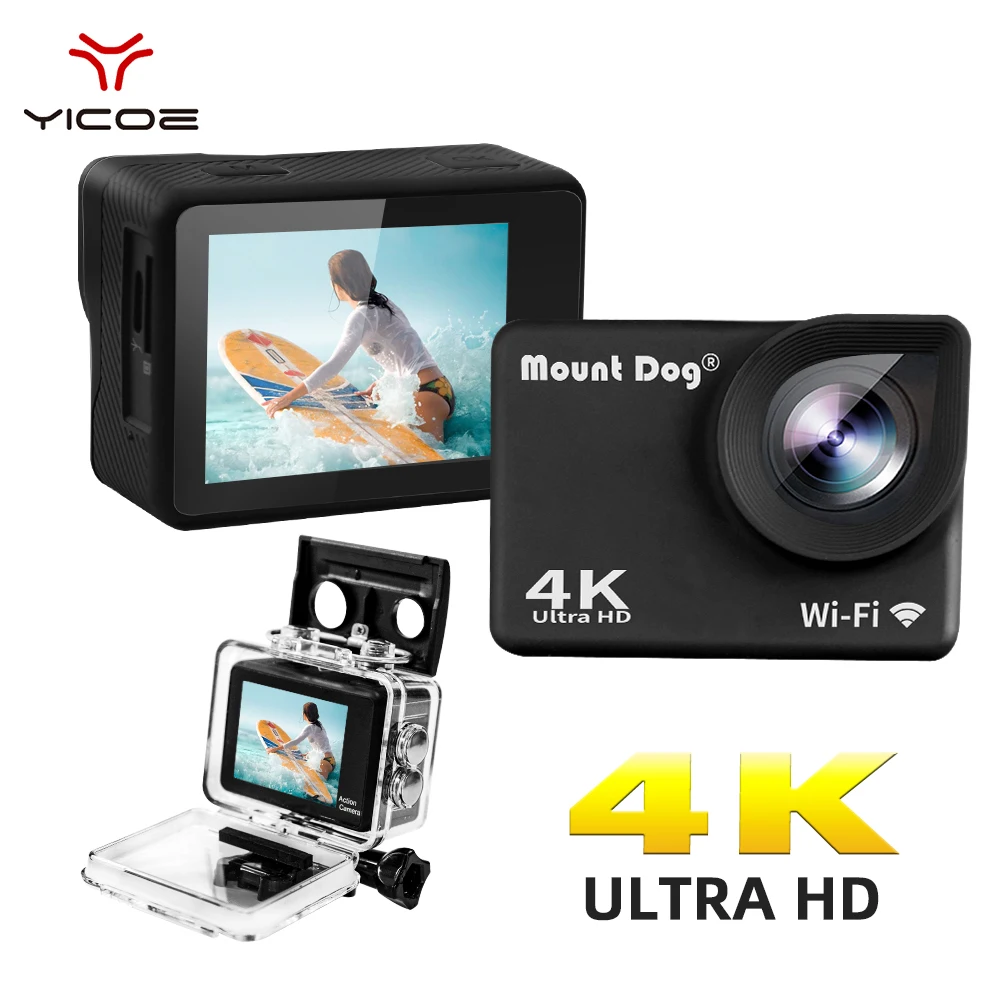 2 0 &quotHD 4K Подводная Водонепроницаемая экшн спортивная видеокамера WiFi