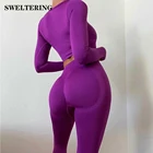 Комплект для йоги из 2 предметов, бесшовная спортивная одежда с высокой талией, женские спортивные костюмы, комплект для тренировок, одежда для женщин, комплект для бега, фитнеса, тренажерного зала, спортивная одежда