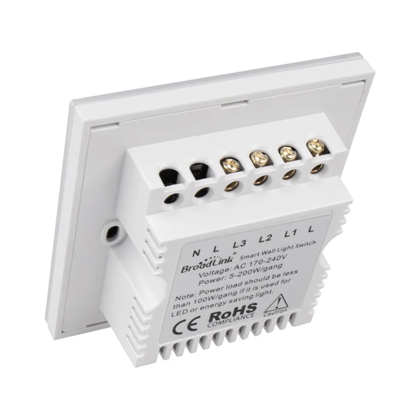 

Touch Control Smart Panel Light Switch TC2 Qh White Touch Panel Wifi Wireless Smart Control WiFi/IR/RF/4G APP Remote Broadlink