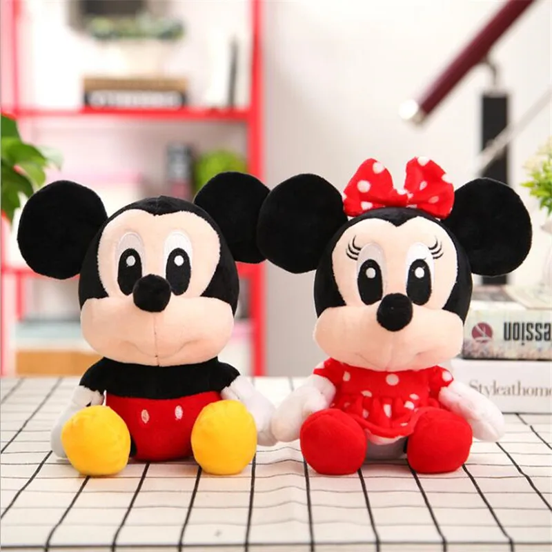 Disney Микки Мышь Минни-Маус Мягкая Плюшевая Кукла игрушки Животные стежка Виньи медведя из мультфильма, подарки на день рождения