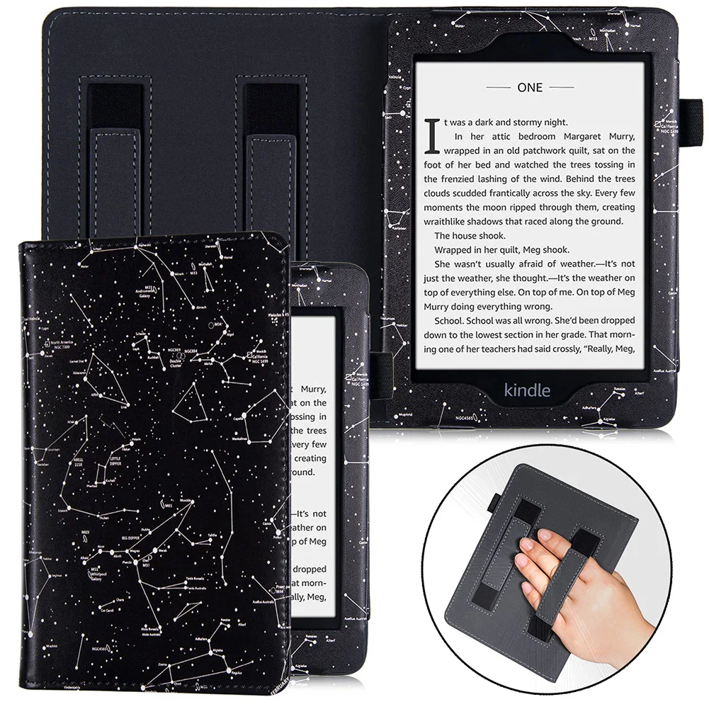 

Case for Kindle Paperwhite (6th Gen/7th Gen/10th Gen/fits All Paperwhite),PU Leather Protective Cover with Hand Strap/Sleep/Wake