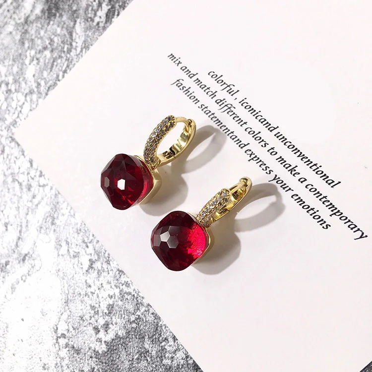 Высококачественные Модные Разноцветные серьги кольца ярких цветов для женщин