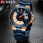 CURREN спортивные мужские часы лучший бренд Роскошные военные деловые модные повседневные мужские часы из нержавеющей стали Кварцевые Мужские наручные часы 8345