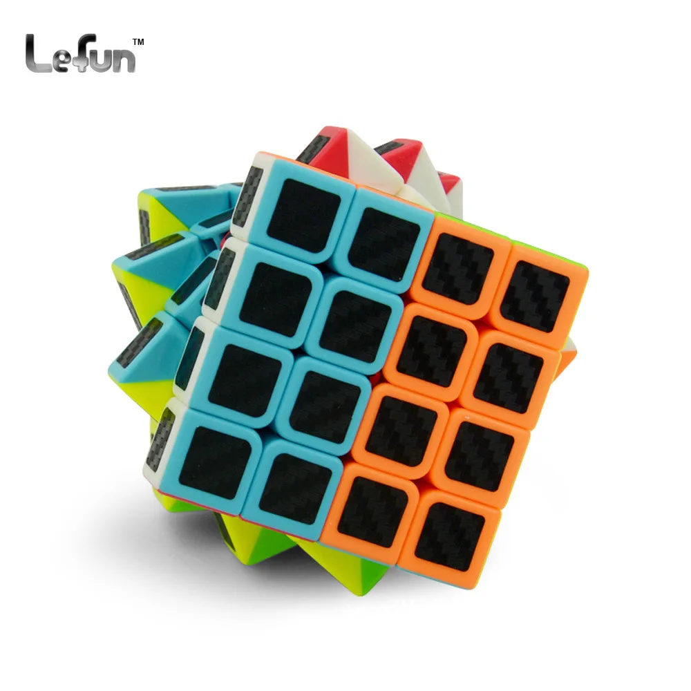 

4x4x4 Puzzle cubes 62mm big size Carbon Fiber Sticker Speed Magic-Cube Puzzle Game Cubes Educational Toys Gift for Children